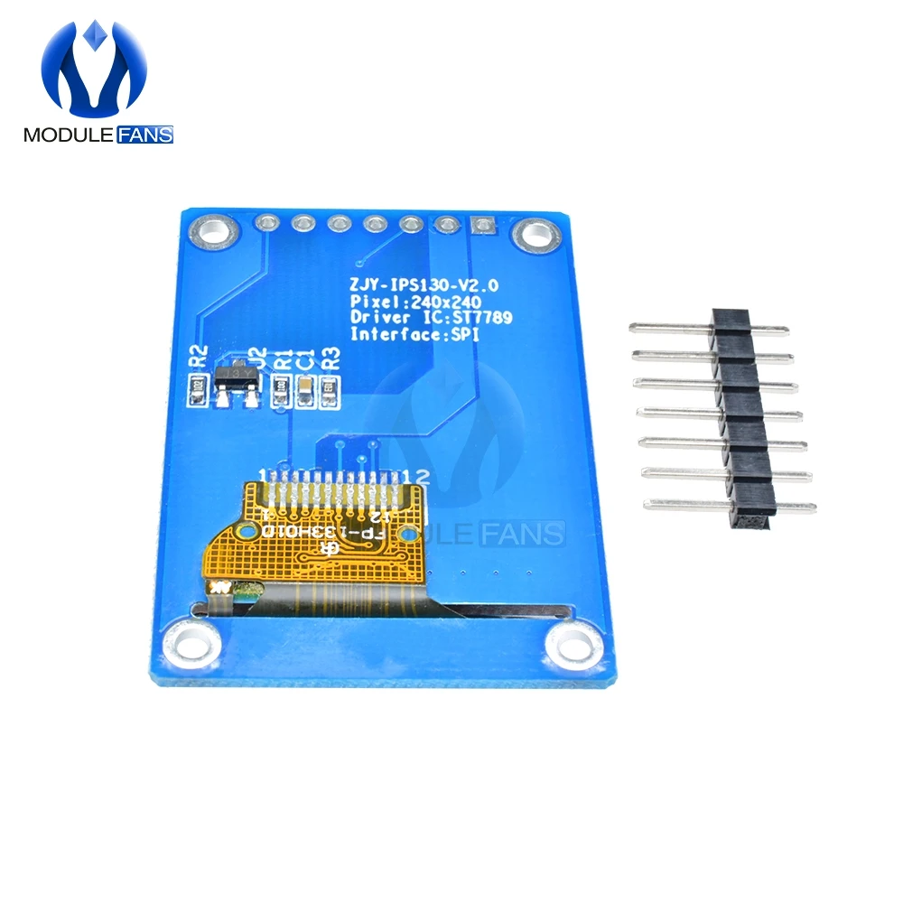 Unidad ST7789 pantalla LCD OLED IPS HD TFT IC SPI voltaje de comunicación interfaz SPI a todo Color DIY 240*240 3,3 V para Arduino