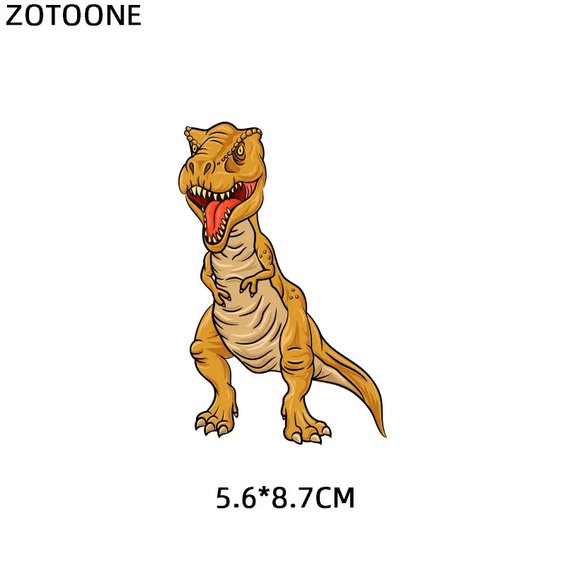 ZOTOONE Iron on Cute Animal Dinosaur Patch for Clothing Heat Transfers Applications T-shirt Heat Transfers Appliques Stickers E