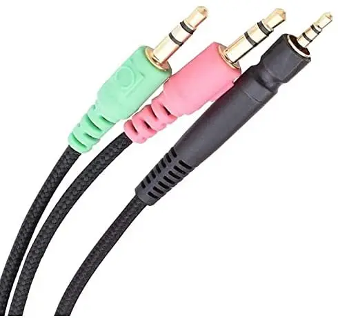 كابل Aux بديل متوافق مع Sennheiser Game ONE، Game Zero، PC 373D، GSP 350، GSP 500، GSP 600 Gaming Headse