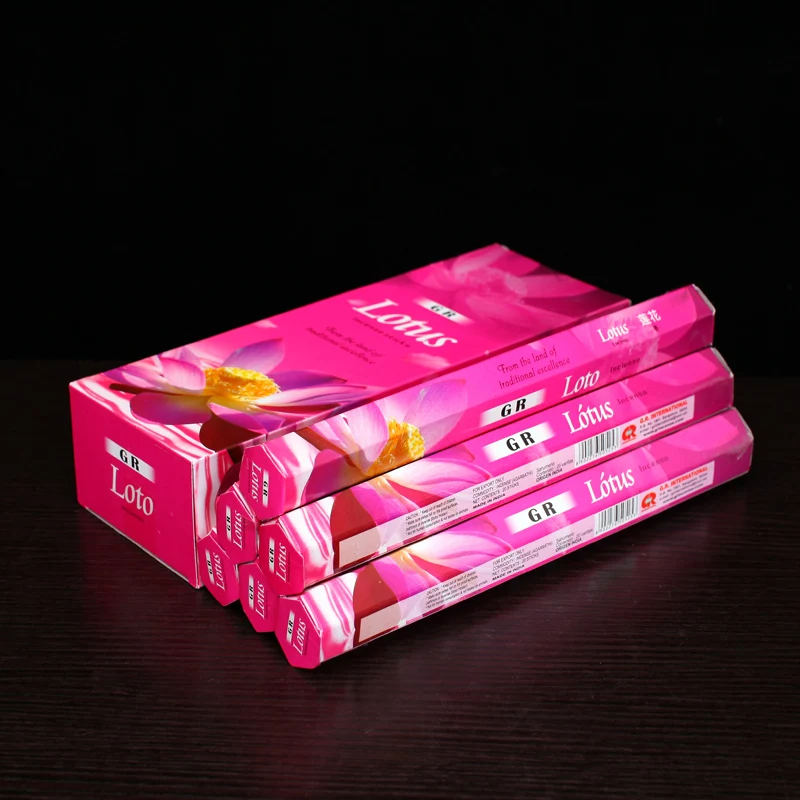 India Incense Lotus Incense Stick Meditation Incense Fragrant Scents for Home Living Room Yoga Smells Incenso Big Box