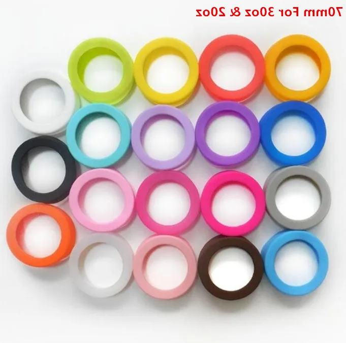 Hot 65mm 70mm 75mm Protective Silicone Coasters For 30oz 20oz Vacuum Tumbler Travel Mug Special Cup Water Bottler Bottom