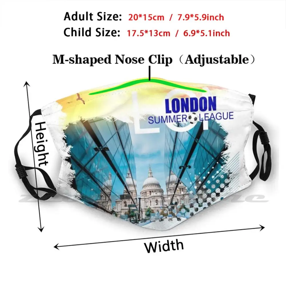 St. Pauls Cathedral Of London-Summer Lon 13 Washable Trending Customized Pm2.5 Filter Mask London St Pauls Cathedral