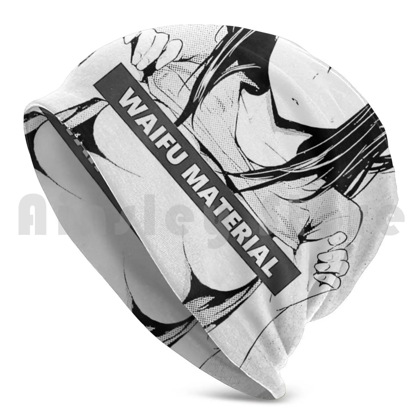 Waifu Material Hentai Manga Beanie Hedging Cap DIY Print Cushion Ecchi Hentai Manga Anime Anime Girl Ecchi Anime