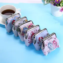 Kawaii Mini  Unicorn Coin Purses Girls Sweet Cute Children Cartoon Change Holder Women Portable Small Storage Wallets Money Bag