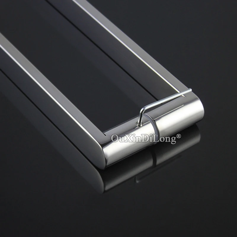 Brand New 1Pair 304 Stainless Steel Frameless Shower Sliding Door Handles Glass Door Push Pull Handles Chrome Finished