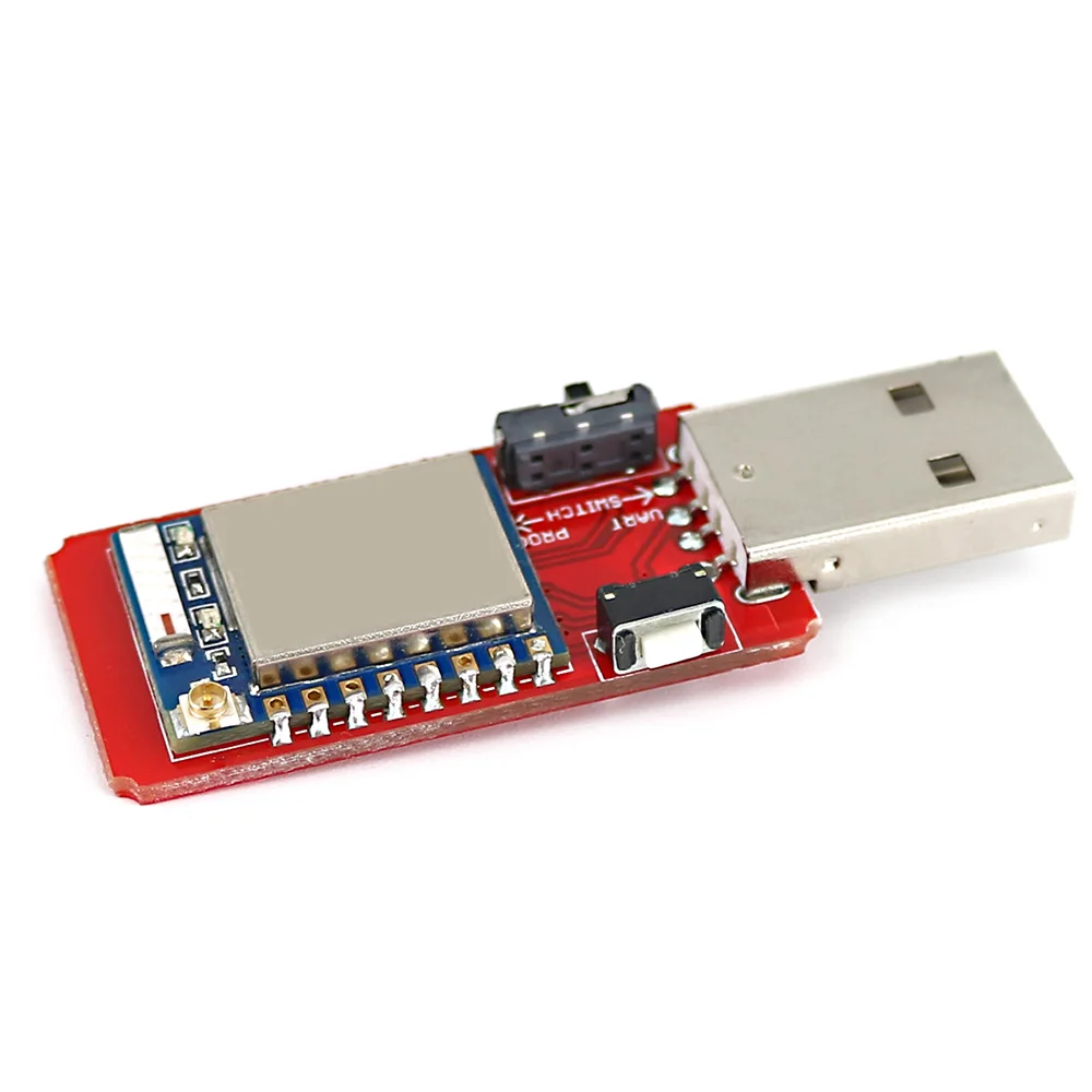 Модуль USB к ESP-07, 2,4 ГГц, последовательный трансивер, встроенная антенна для Wi-Fi, отладка, программирование прошивки для ESP8266