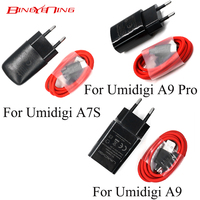 Umidigi A7S Charger 100% Original New Official Quick Charging Adapter + USB Cable Data Line For Umidigi A9 A9 Pro Charger
