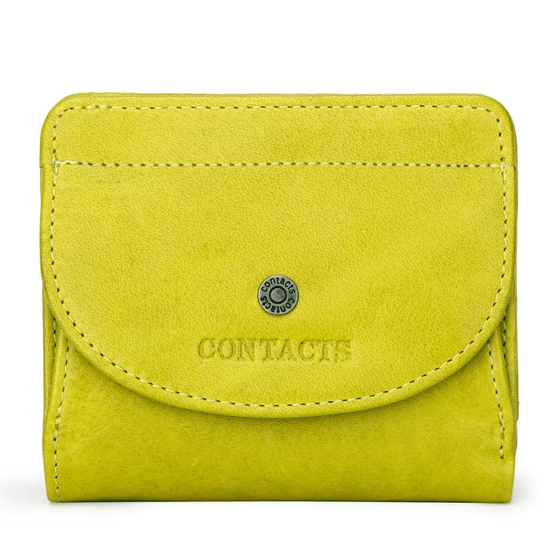 New Fashion Genuine Leather Women Small Wallet Luxury Brand Female Short Slim Hasp Coin Purse Card Holder Money Bag High Quality