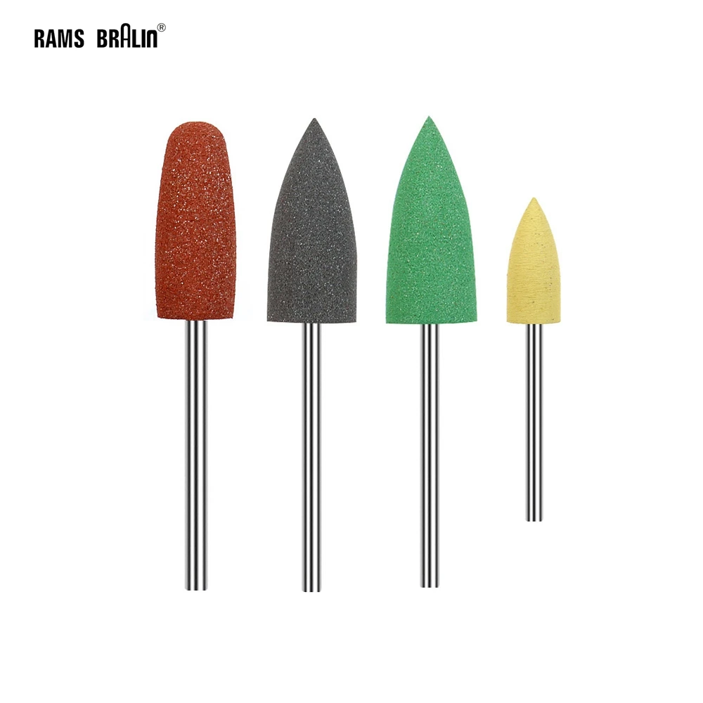 

4 pcs/pack Dental Tools Tooth Polish Silicone Rubber Polisher Lab Nail Drill Milling Grinding Polishing Heads