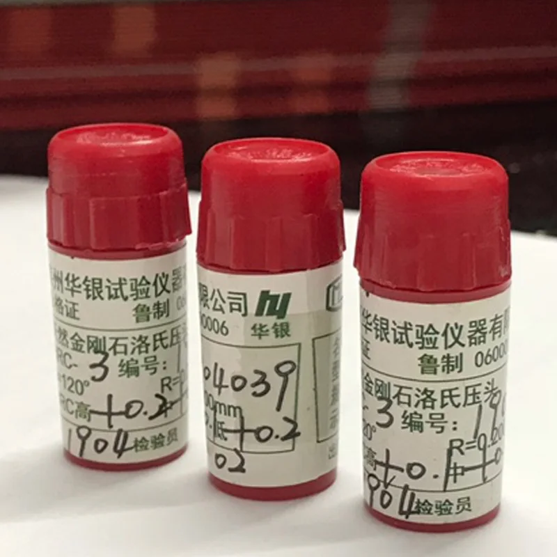 Rockwell Tester di durezza diamante Indenter HRC150 accessori per Tester di durezza blocco di durezza a sfera in acciaio Rockwell 1.5875