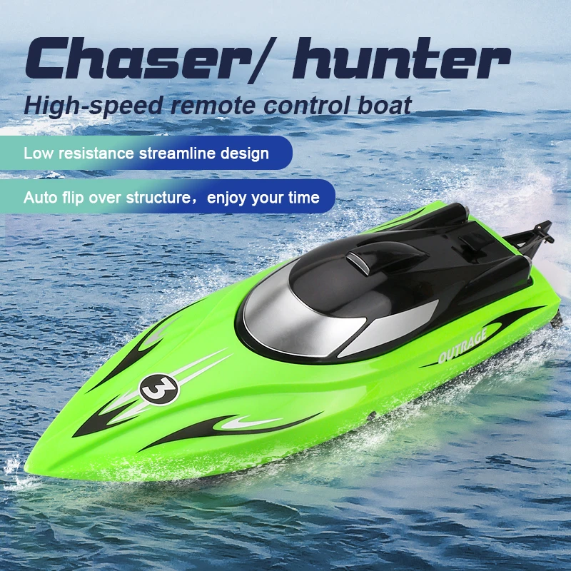 

2.4G 4CH Remote Control Speed Boat Fast 30KM/H Auto Flips For Boys Kids Adults Lake Pool