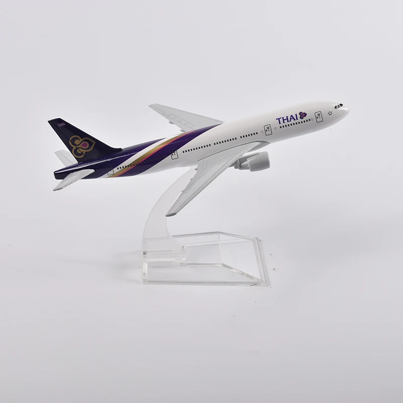 JASONTUTU 16 cm Air Thai Boeing 777 Vliegtuigen Diecast Metaal 1/400 Schaal Vliegtuigen Model Vliegtuig Model Vliegtuig