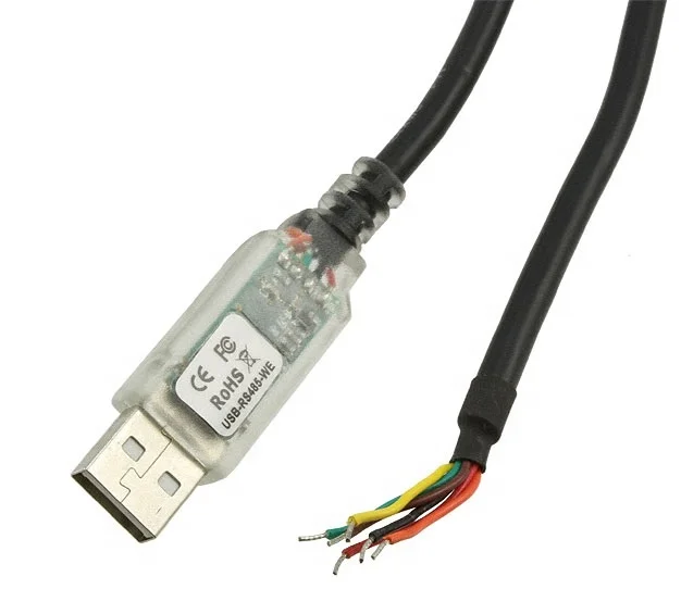 USB-RS485 converter cable provides a USB to RS485