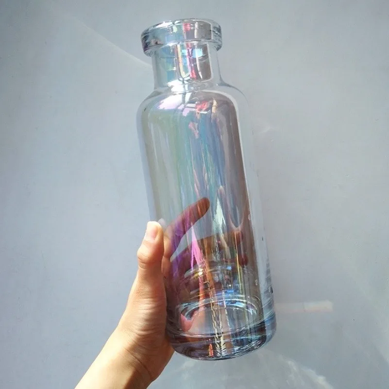 

Thickened Solid Color Light Fantasy Nordic Wind Mouth Crystal Glass Inserts Small Bunch Of Eucalyptus Dried Flower Vase