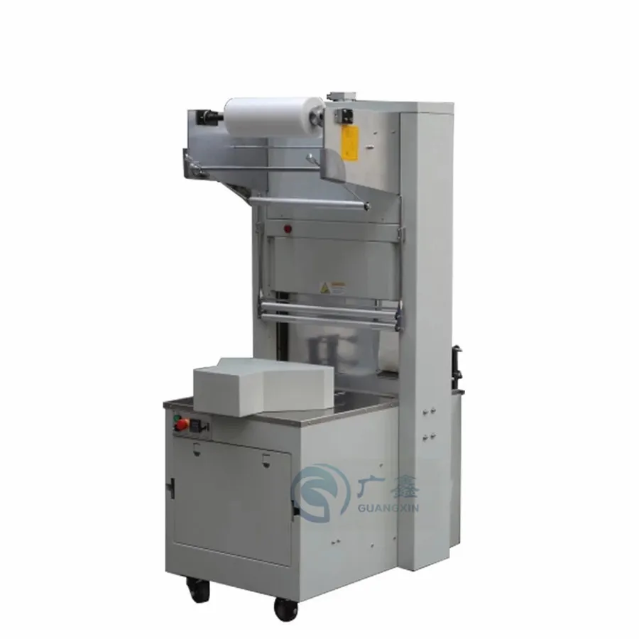 Semi auto PE Shrink Tunnel Machine BZJ5038B with BSE5040A Shrink Packaging Machine ,Sleeve Wrapper For Beverage  water bottles