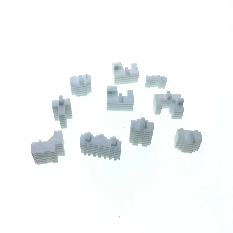 10pcs/lot Plastic 1/2000 Scale Model Building For Train Layout Or Kits Building Toys