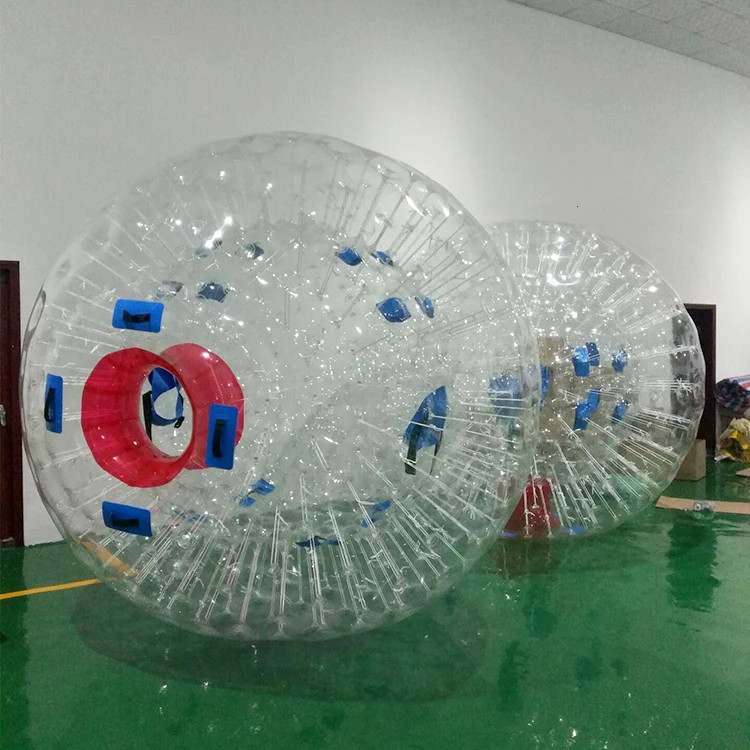 

Clear Inflatable Zorbing Ball 3M Hamster Ball Giant Inflatable Grass Ball For People Go Inside PVC Rolling Ball For Track/Hill