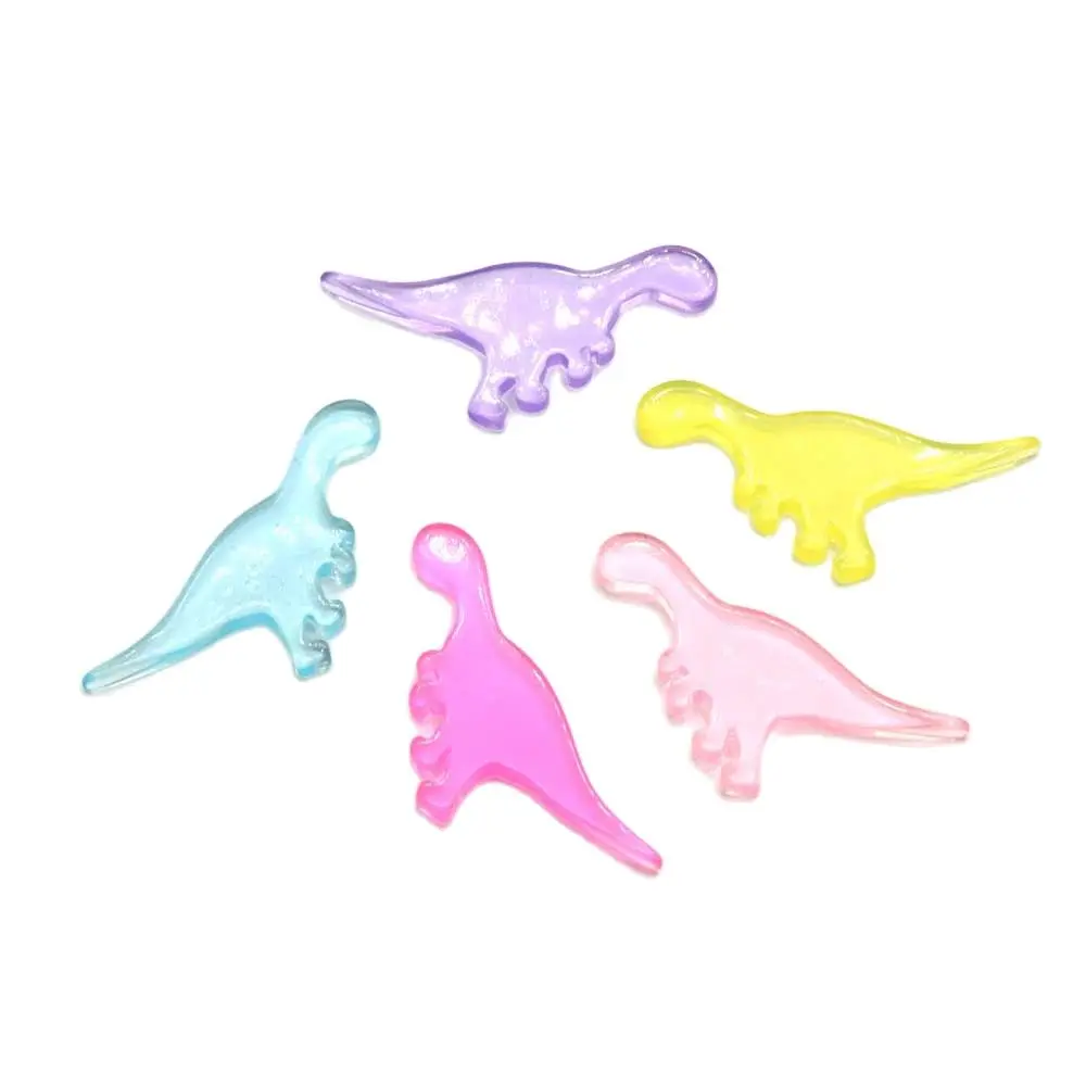 50/100pcs Kawaii Cartoon Dinosaur Flat Back Resin Cabochons DIY Embellishments For Scrapbooking Hair Bows Center