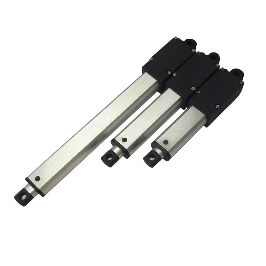 

Миниатюрный линейный двигатель 12 В с кронштейном 10 мм-100 мм крутящий момент 18N-188N IP54