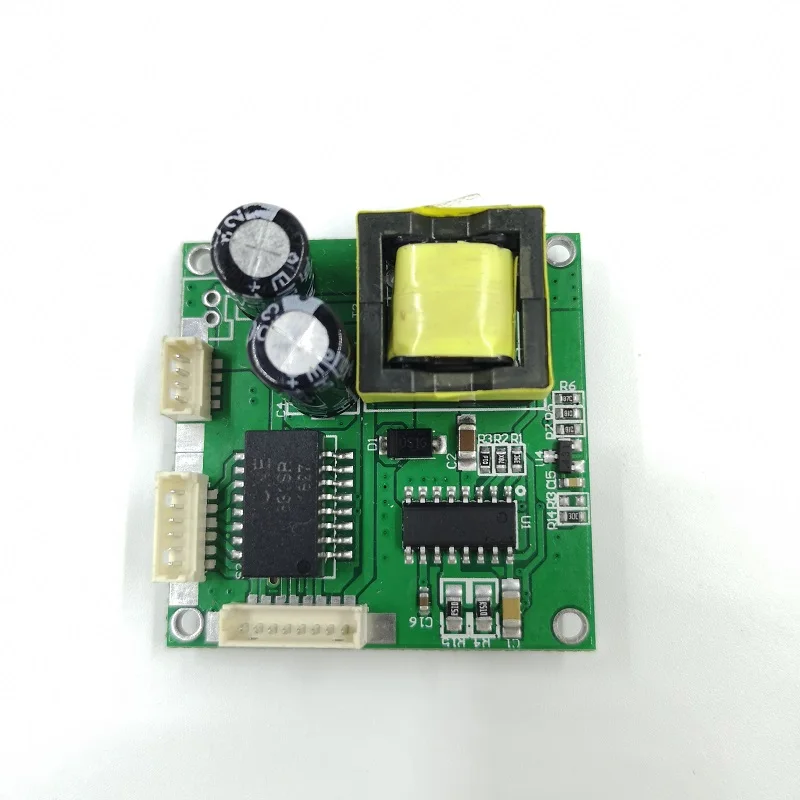 Mini interruptor de 5 puertos, interruptor de red de 10/100mbps, 5-12v de amplio voltaje de entrada, módulo inteligente ethernet pcb rj45 con led incorporado