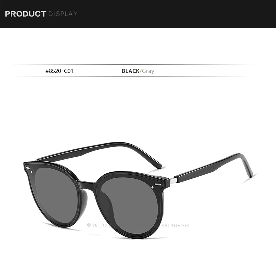 VEITHDIA Sonnenbrille Frauen Luxus Vintage Polarisierte Sonnenbrille Photochromen UV400 Cat Eye Damen Mode Brillen Weibliche K8520 – Detail 17