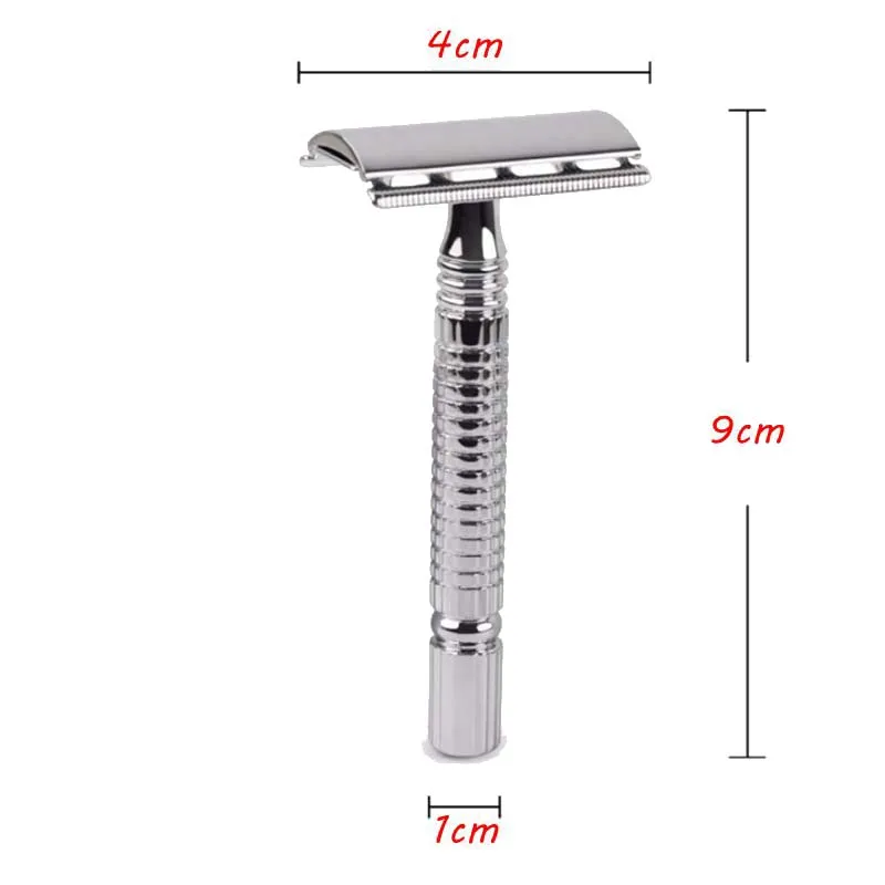 Shaving Razor Double Edge Safety Razor Include 10 Blades For Body Men's Shaver Barber Tools