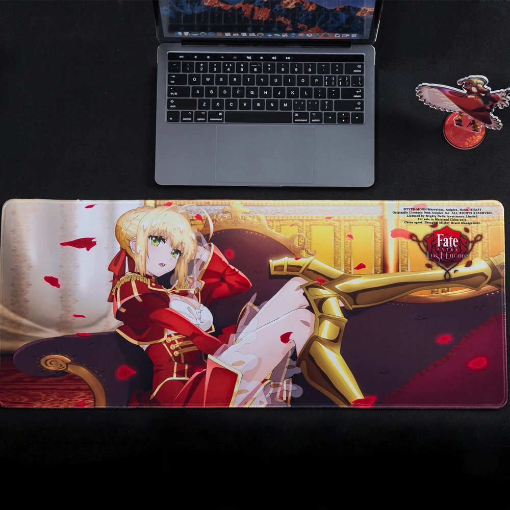 Anime Fate/EXTRA Saber Nero Claudius Caesar Augustus Germanics Mouse Pad Mat 40*90cm Mousepad Large FGO