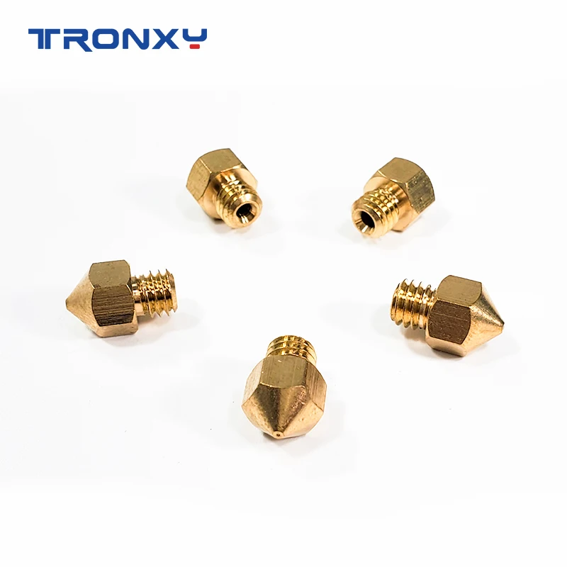 5 Buah Nosel Ekstrusi Tronxy MK8 0.4Mm J-head untuk Nosel Tembaga Kuningan Filamen 1.75Mm Suku Cadang dan Aksesori Printer 3D