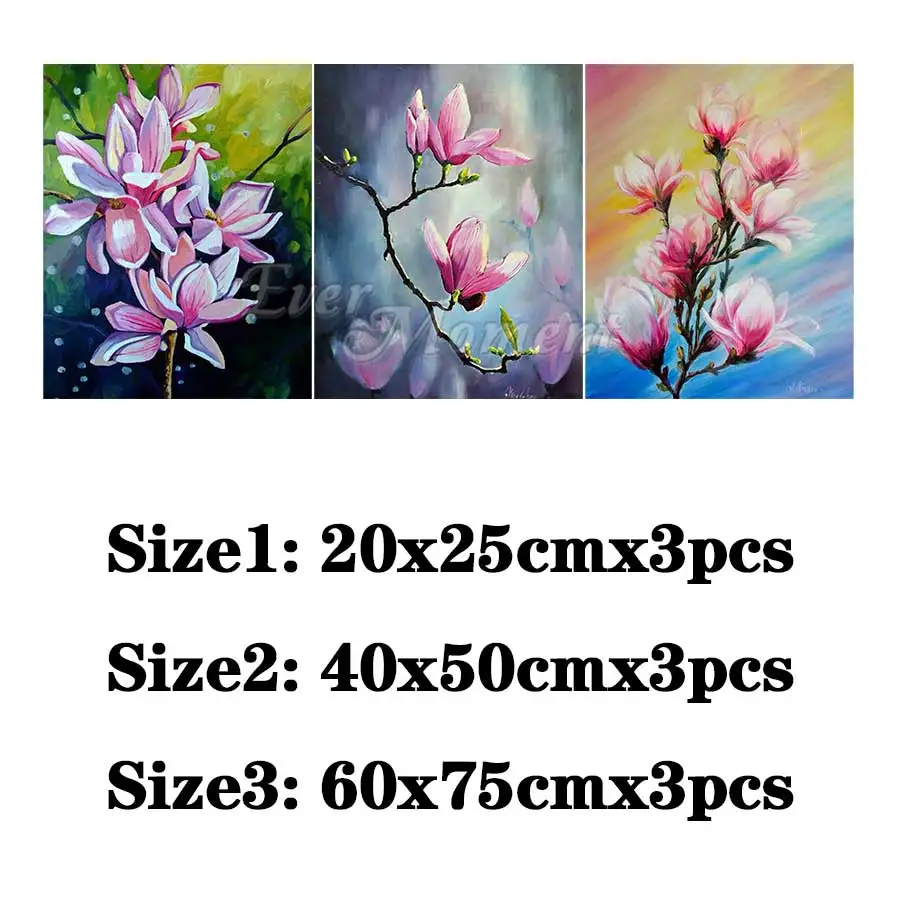 Ever Moment Diamond Painting Full Square Resin Drill Wall Art Decoration Paint By Diamond Flower Picture Multi-picture 1M045