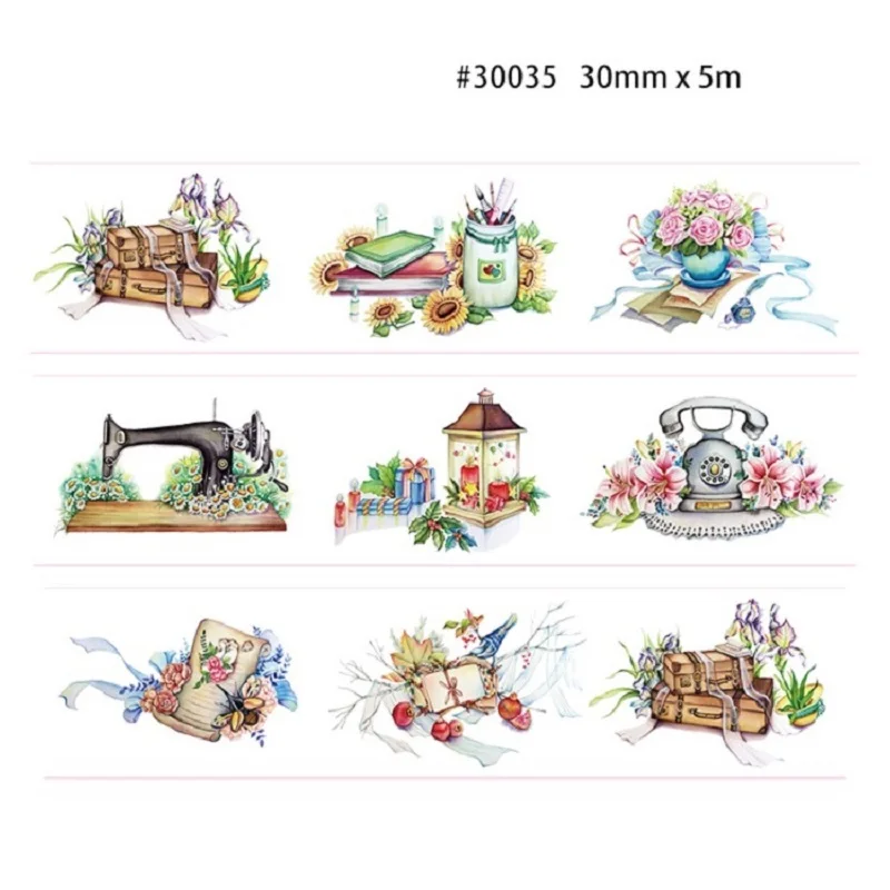 Fashion washi tape basic series washi tape flower washi tape beautiful washi paper tape