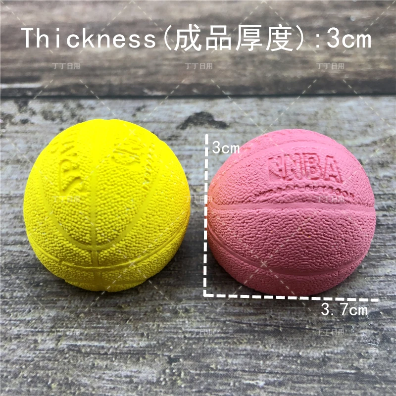 3D Basketball Silicone Mold For Soap Jelly Mousse Chocolate Fondant Cake Decoration Baking Tool Ball Moulds Reusable Material
