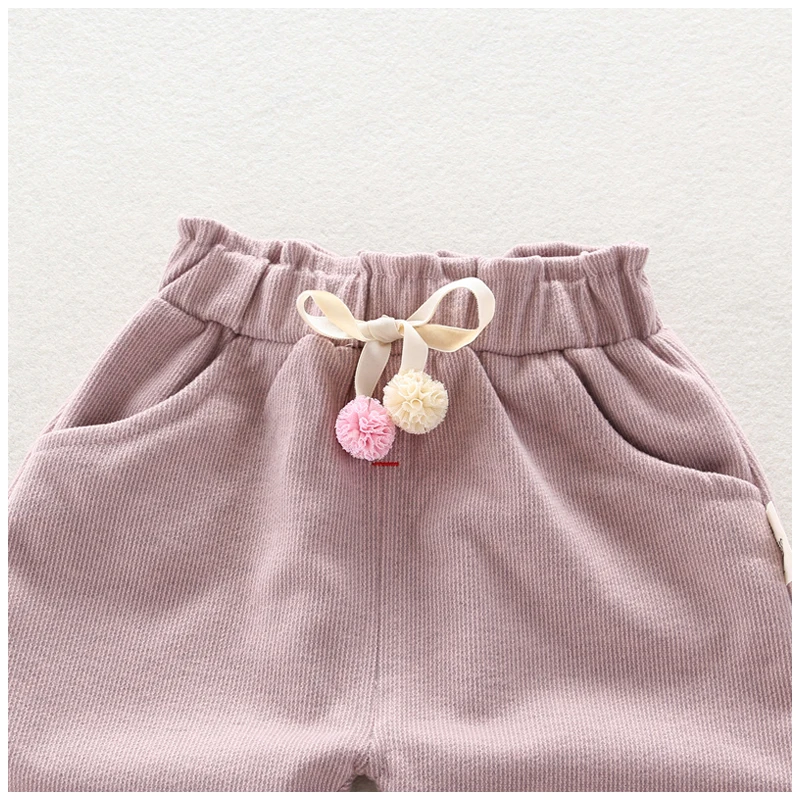 IENENS Baby Toddler Girls Full Pants Trousers Clothes Kids Children Girl Casual Clothing Spring Autumn Infant Cotton Bottoms