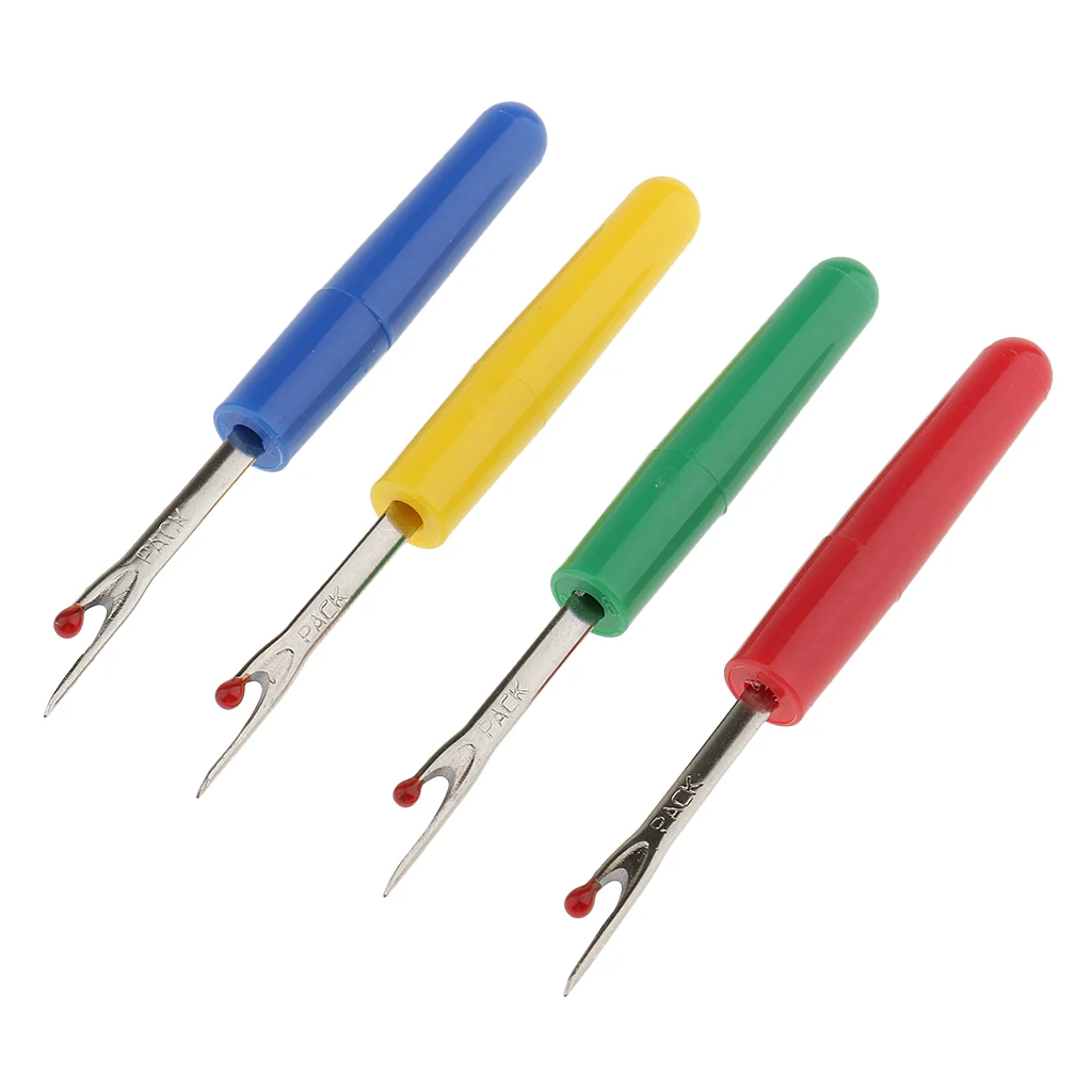 New Hot Sale 4 Pieces Seam Ripper Craft Thread Cutter Stitch Unpicker for DIY Sewing Tool Crafts Clothes Garment Accessories