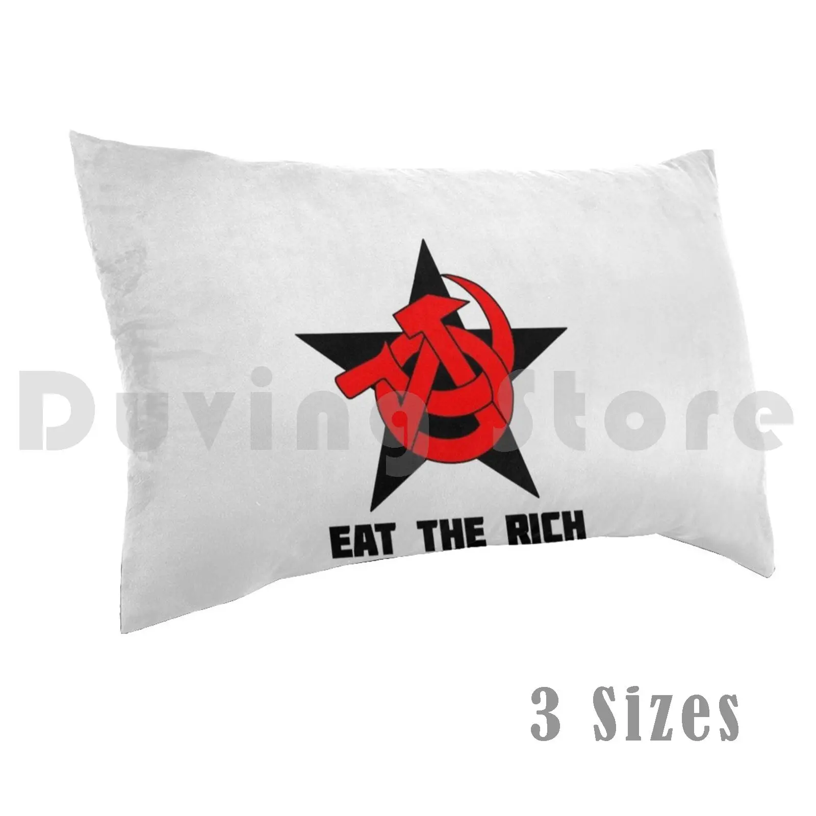 Eat The Rich Pillow Case Printed 50x75 Anarchist Communism Socialism Liberation Blackstar Black Star Anarcho