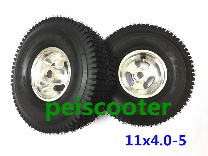 

11x4.0-5 wide tyre hub wheel for wheelchair motor DIY and mobility scooter motor phub-11wt