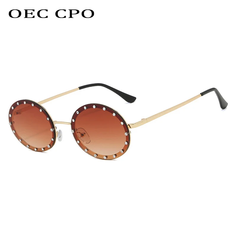 Brand New Design Classic Round Sunglasses Men Small Vintage Glasses Women Driving Metal Eyewear High Quality Glasses UV400 O456