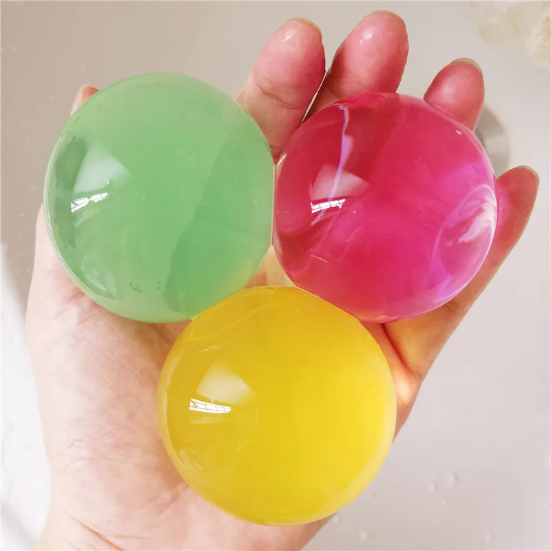 200/100/10pcs/lot Large Hydrogel Pearl Shaped Big 3-4cm Crystal Soil Water Beads Mud Grow Ball Wedding Growing Bulbs