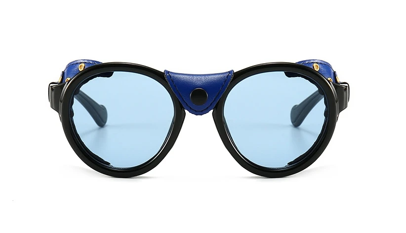 46311 Steam Punk Oval Winddicht Goggle Sonnenbrille Vintage Herren Damen Shades UV400 Vintage Brille – Detail 19
