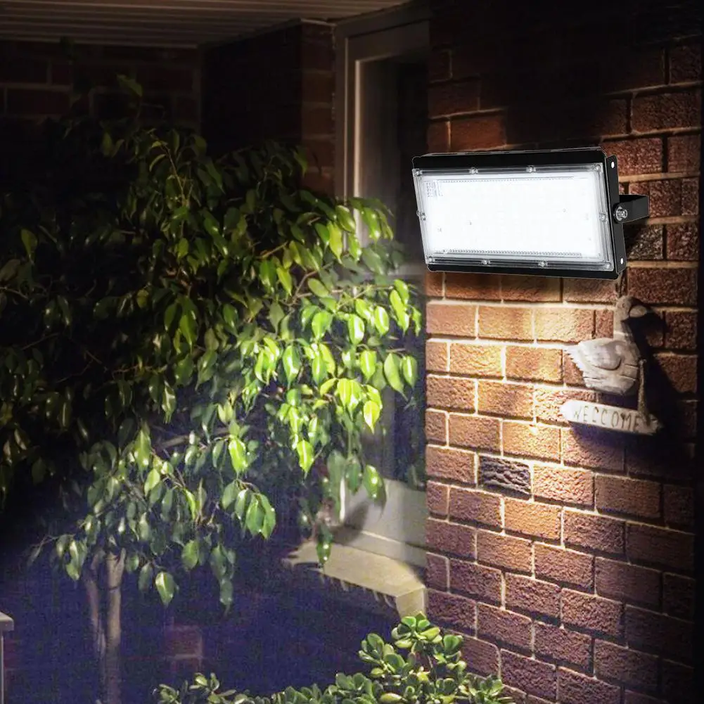 50W/100W Led กลางแจ้งน้ำท่วม6000K Floodlight Spotlight IP65กันน้ำ LED โคมไฟ Weatherproof ภูมิทัศน์แสง