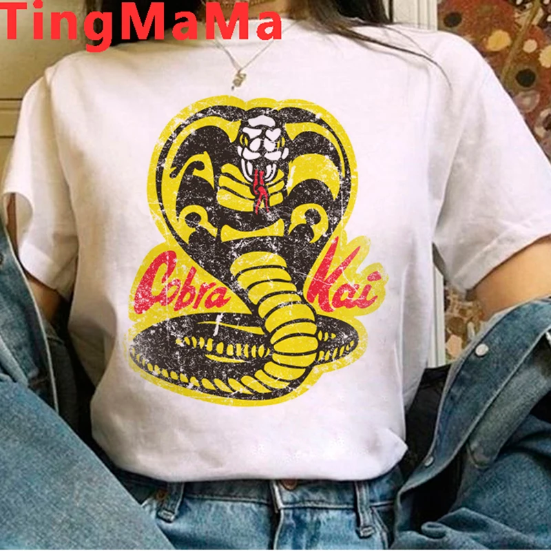 Hot Karate Cobra Kai T Shirt Men Kawaii Harajuku Summer Tops Cartoon Graphic Tees Funny Grunge Aesthetic T-Shirts Unisex Male