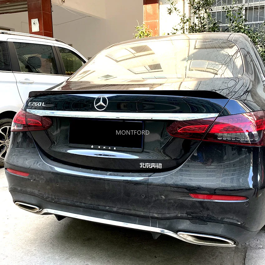 For Mercedes Benz W213 Spoiler 2020 2021 E-class E200 E300 E320 E63 Spoiler High Quality ABS Car Rear Wing Spoiler