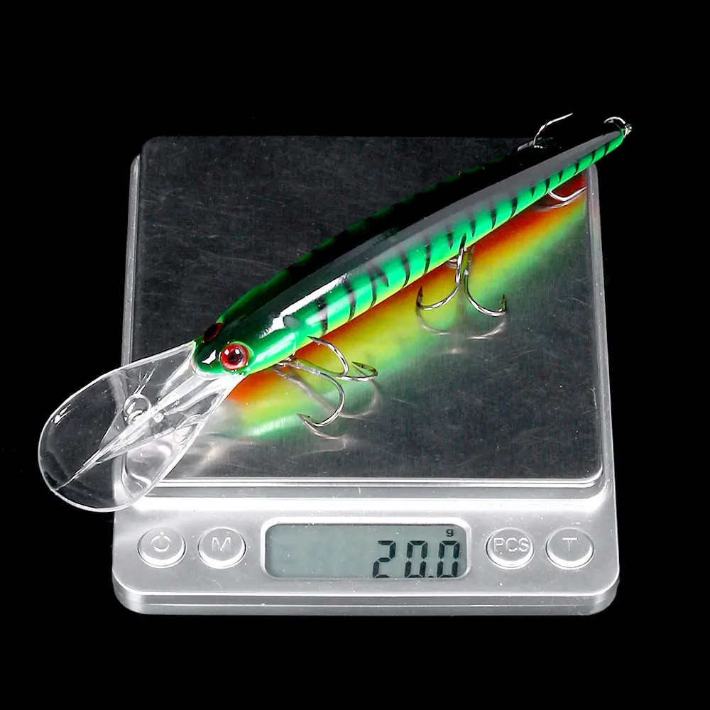 1 Stück 16,5 cm 21 g 6 # Haken Deep Diving Großer Minnow-Wobbler, künstlicher harter Köder, Kurbelköder, Barsch, Hecht, Zander, Barsch, Angelausrüstung – Detail 4
