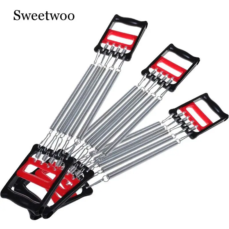 Spring Chest Developer Expander Men Tension Puller Fitness Stainless Steel Muscles Exercise Workout Equipment Resistance Bands