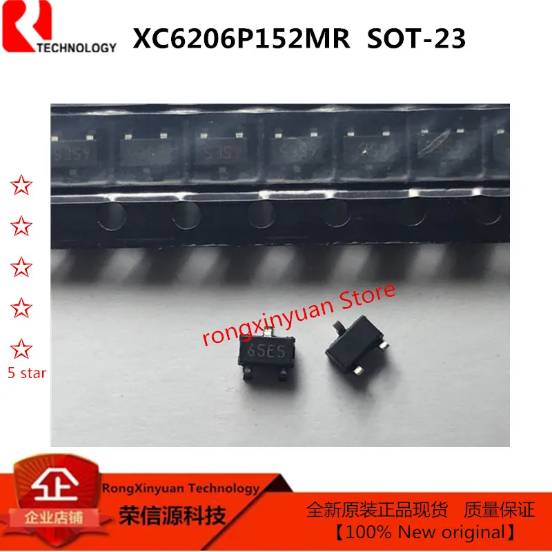 

XC6206P152MR 65E5 65 1.5V SOT-23 XC6206P152 XC6206 Low ESR Cap.Compatible Positive Voltage Regulators 100% New original