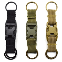 Tactical Molle Clip Buckle,Nylon Belt Key Ring Keychain Holder Carabiners Hanger Buckle Hook for Outdoor Sport Hiking Climbing C