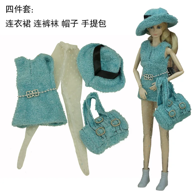 1/6 Doll Clothes Set DIY Doll Decors Cap Shoes Sandals Boots Glasses Bag Headbands Princess  Doll Sport Casual Wears Decorations
