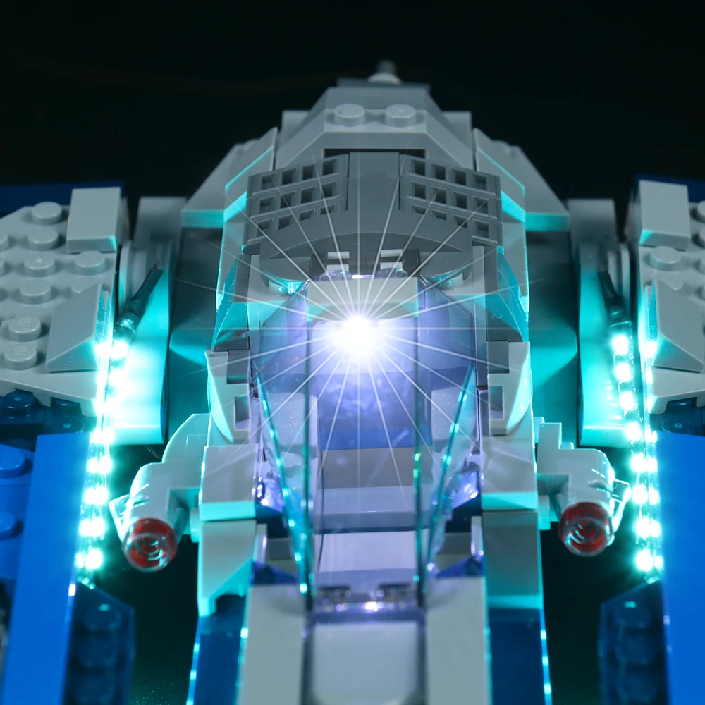 Vonado Set di illuminazione a LED per 75316 mandaloriano Starship Fighter da collezione mattoni giocattolo Kit luce, non incluso il modello di edificio