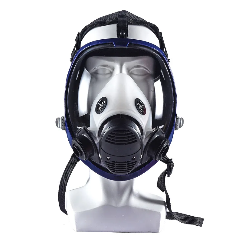 6800 Gas Mask With Activated Carbon Filter Cottons Full Face Respirator For Spray Paint Chemical Welding Anti-Fog Goggles