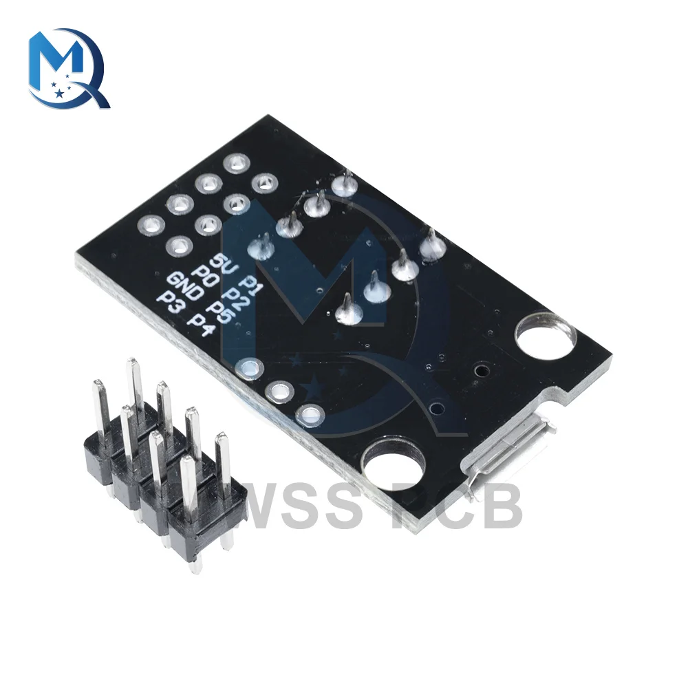 ATTINY Development Programming Board pluggable ATtiny13A / ATtiny25 / ATtiny45 / ATtiny85 DIP-8 pin ​Development Board