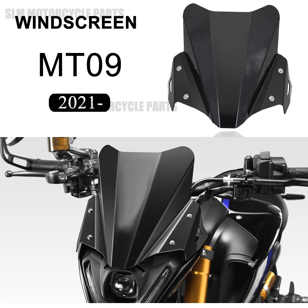 

Accessories Windscreen Windshield Wind Shield Deflector Fit FOR YAMAHA MT09 MT-09 2021 2022 - NEW Motorcycle FOR MT-09 SP